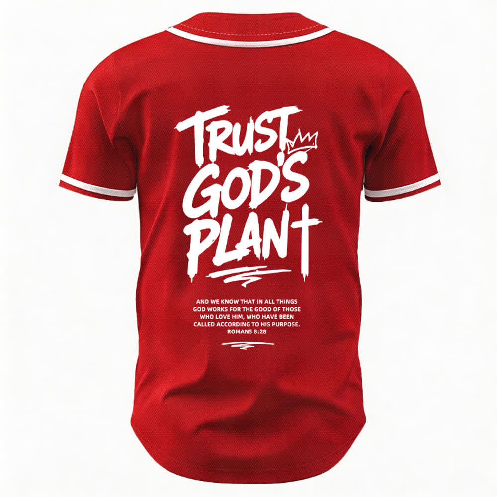 Christianartworkshop Vertraue auf Gottes Plan – Baseballtrikot mit Mesh-Knopfleiste - image 43
