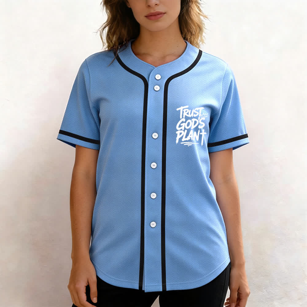 Christianartworkshop Vertraue auf Gottes Plan – Baseballtrikot mit Mesh-Knopfleiste - image 53