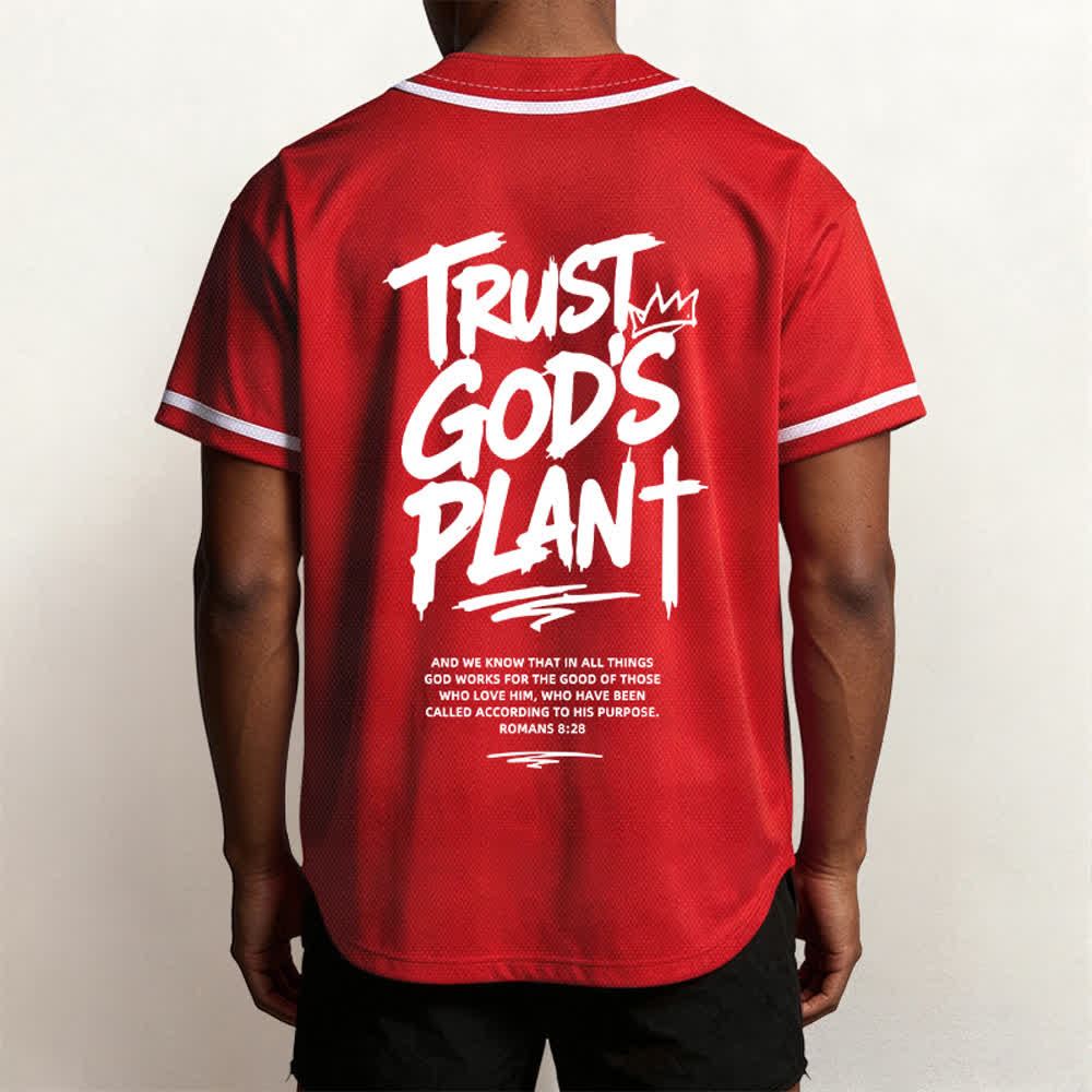 Christianartworkshop Vertraue auf Gottes Plan – Baseballtrikot mit Mesh-Knopfleiste - image 47