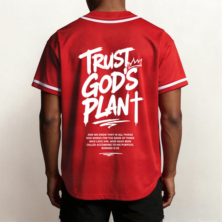 Christianartworkshop Vertraue auf Gottes Plan – Baseballtrikot mit Mesh-Knopfleiste - image 47