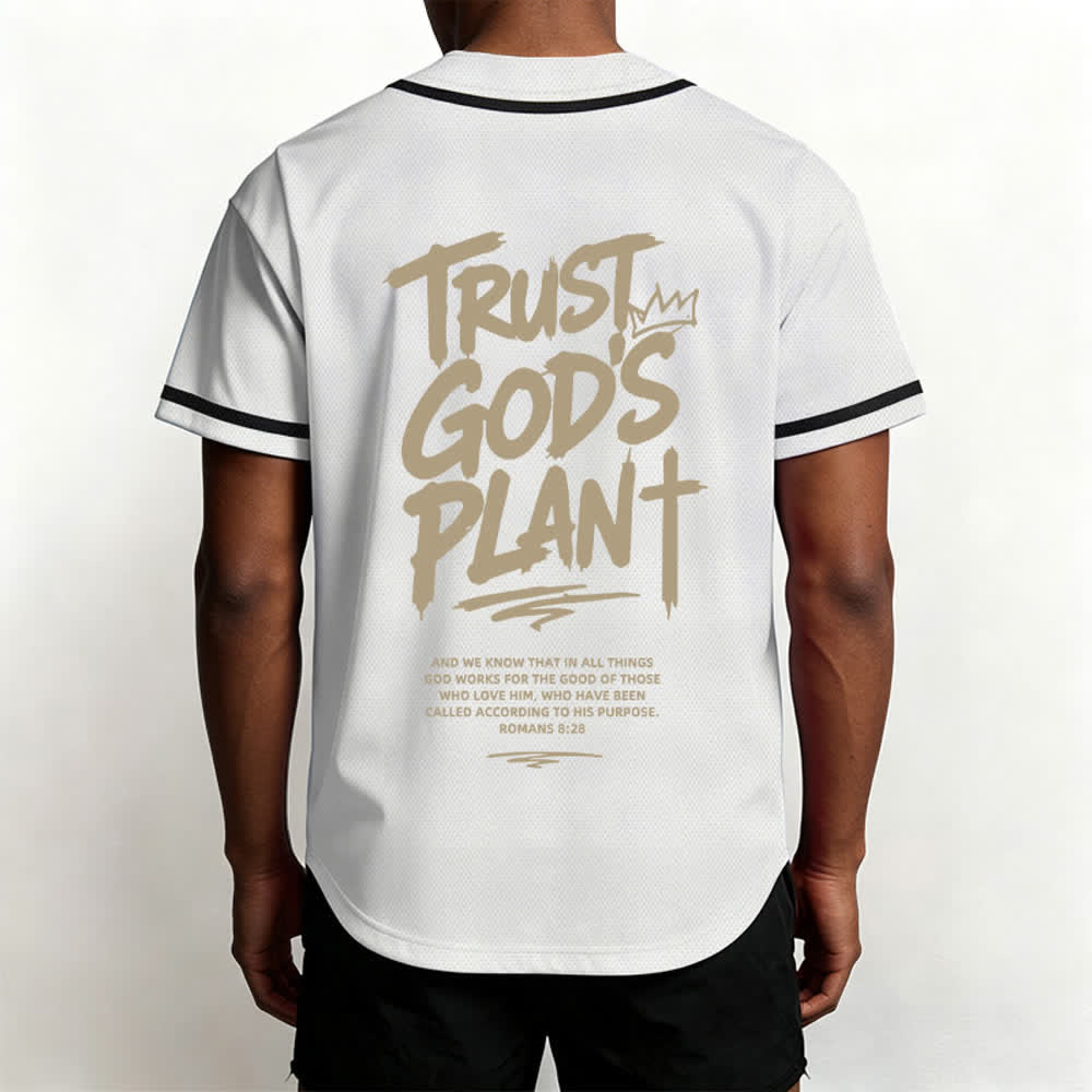Christianartworkshop Vertraue auf Gottes Plan – Baseballtrikot mit Mesh-Knopfleiste - image 33