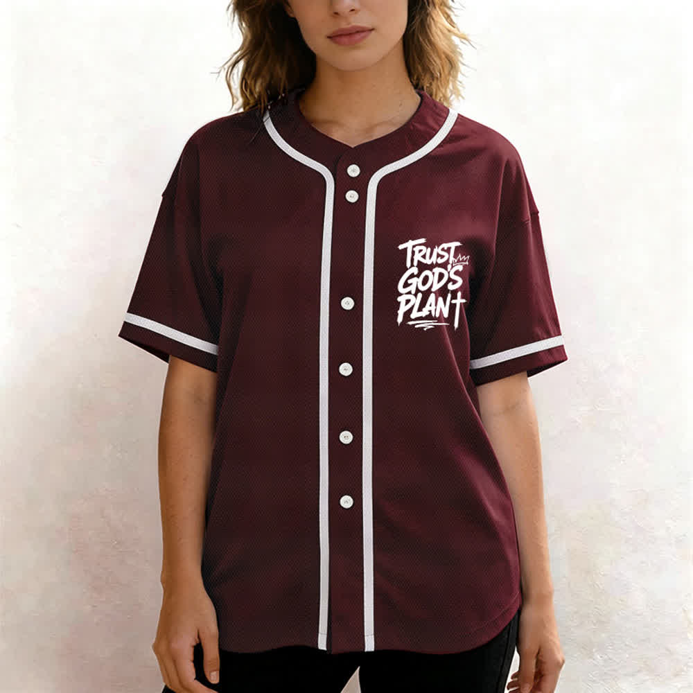 Christianartworkshop Vertraue auf Gottes Plan – Baseballtrikot mit Mesh-Knopfleiste - image 11