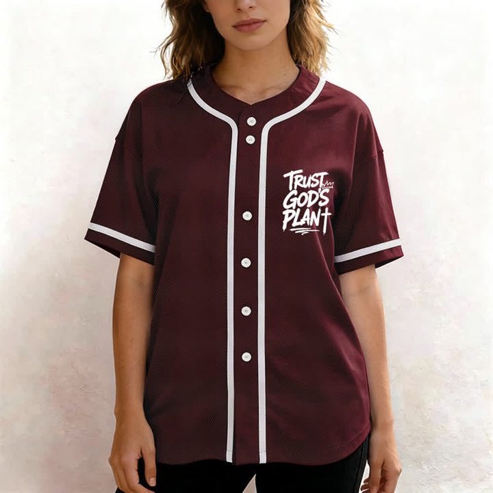 Christianartworkshop Vertraue auf Gottes Plan – Baseballtrikot mit Mesh-Knopfleiste - image 11