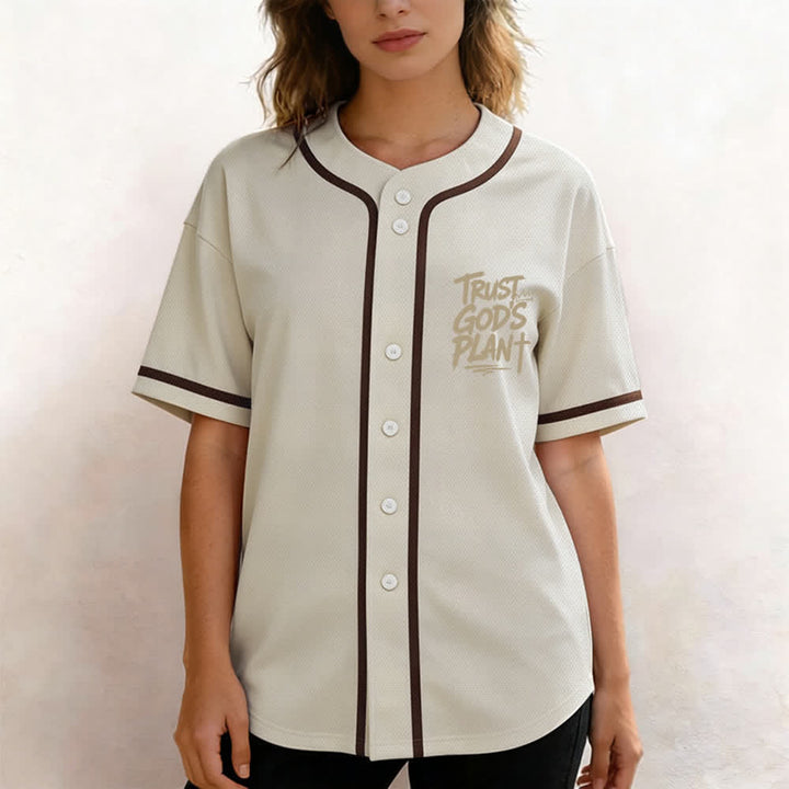 Christianartworkshop Vertraue auf Gottes Plan – Baseballtrikot mit Mesh-Knopfleiste - image 25