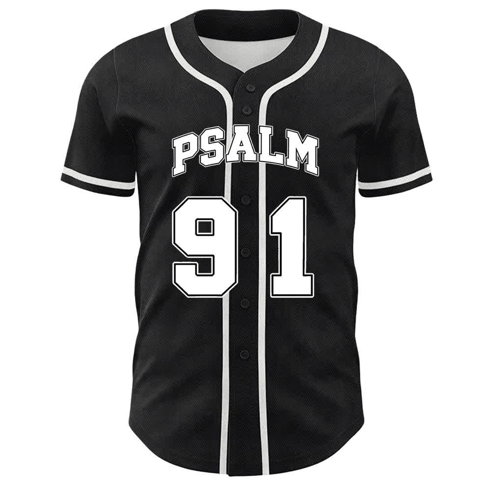 Christianartworkshop Psalm 91 Furchtlos unter Gott Baseballtrikot - image 2