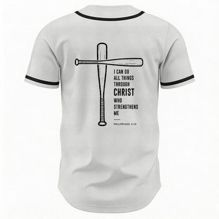 Christianartworkshop Schwarzes Baseballtrikot mit Mesh-Einsatz und Rückenausschnitt - image 8