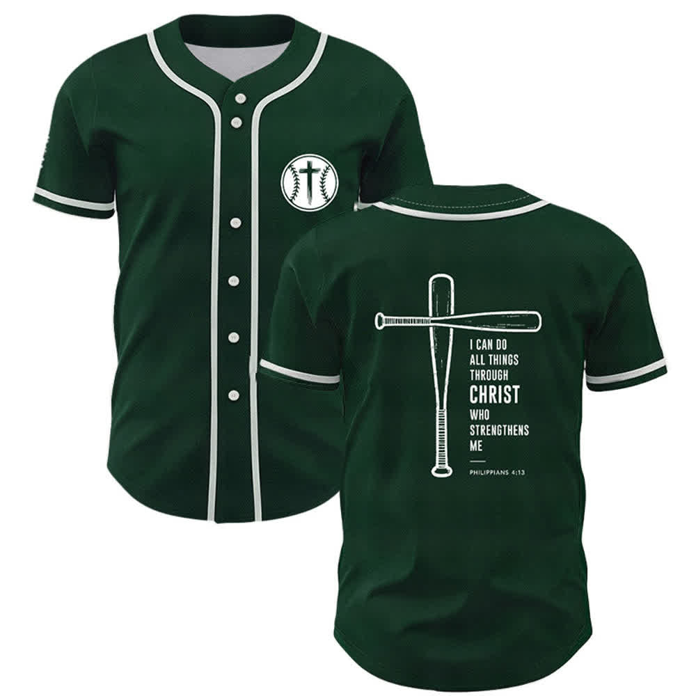 Christianartworkshop Schwarzes Baseballtrikot mit Mesh-Einsatz und Rückenausschnitt - Grün - 5XL - image 21
