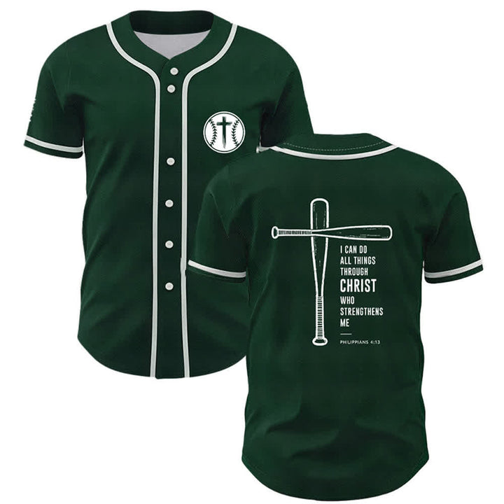 Christianartworkshop Schwarzes Baseballtrikot mit Mesh-Einsatz und Rückenausschnitt - Grün - 5XL - image 21