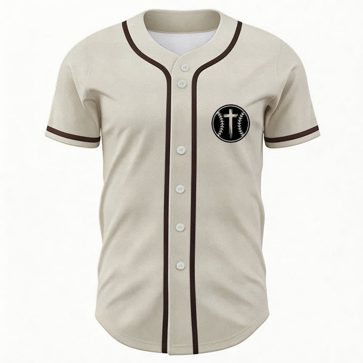 Christianartworkshop Schwarzes Baseballtrikot mit Mesh-Einsatz und Rückenausschnitt - image 30