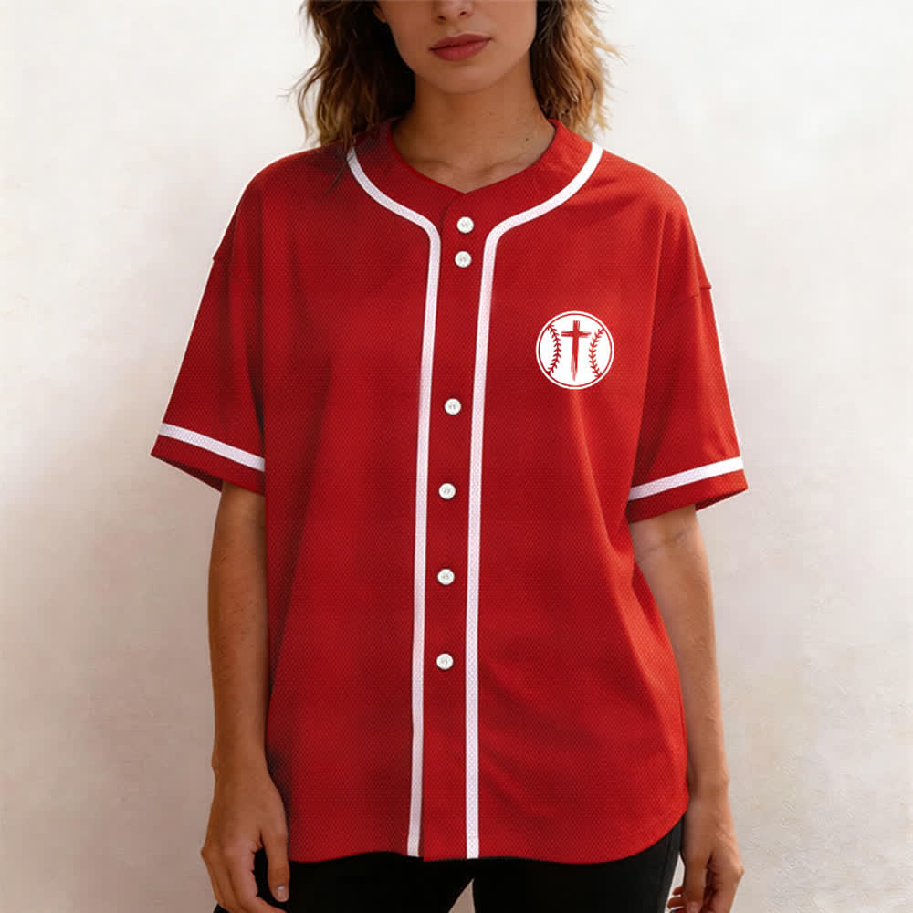 Christianartworkshop Schwarzes Baseballtrikot mit Mesh-Einsatz und Rückenausschnitt - image 46