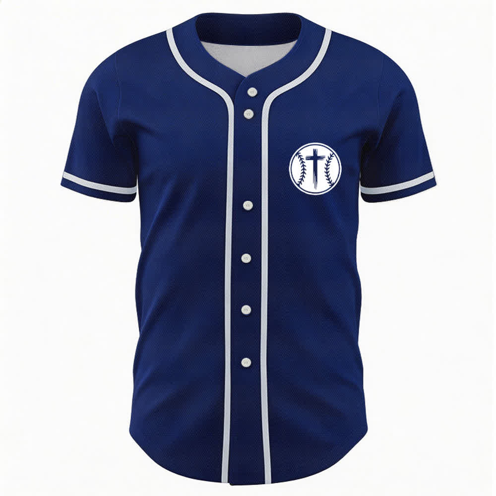 Christianartworkshop Schwarzes Baseballtrikot mit Mesh-Einsatz und Rückenausschnitt - image 36