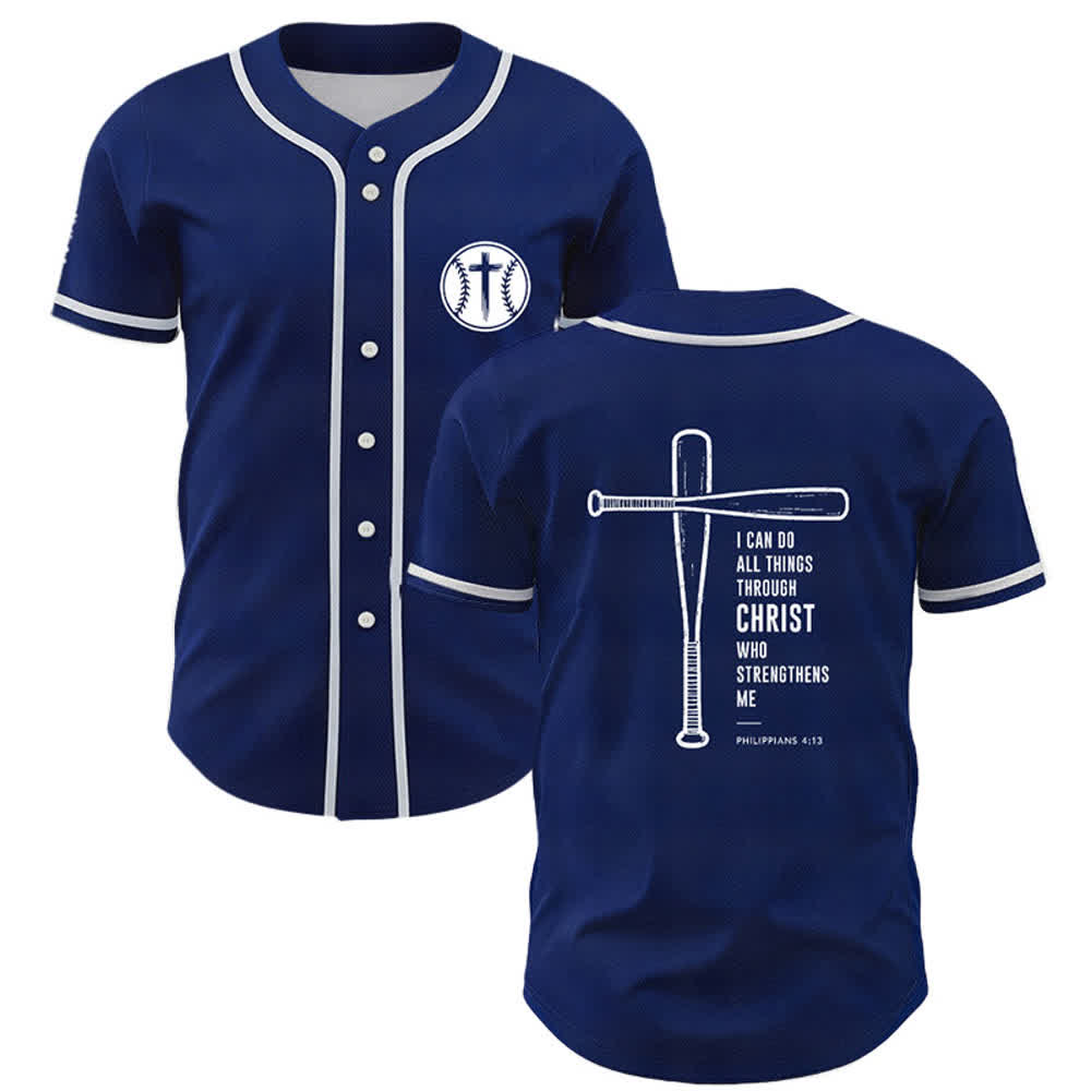 Christianartworkshop Schwarzes Baseballtrikot mit Mesh-Einsatz und Rückenausschnitt - Marineblau - 5XL - image 35