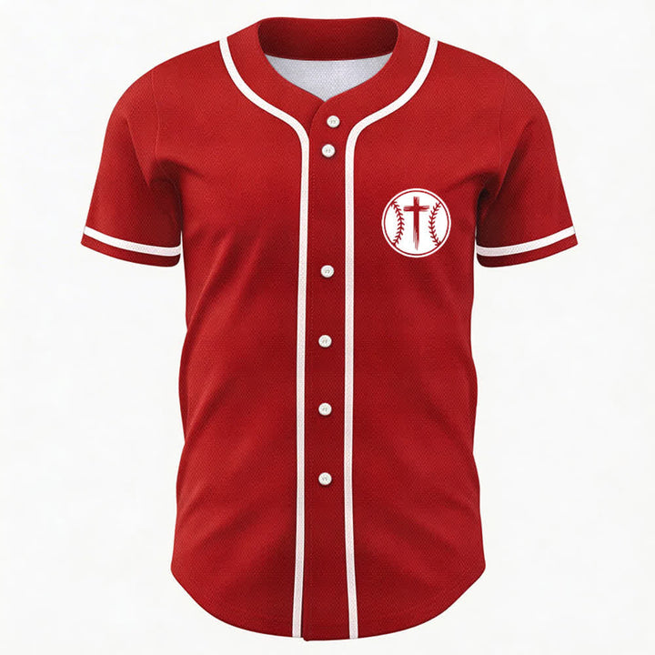 Christianartworkshop Schwarzes Baseballtrikot mit Mesh-Einsatz und Rückenausschnitt - image 44
