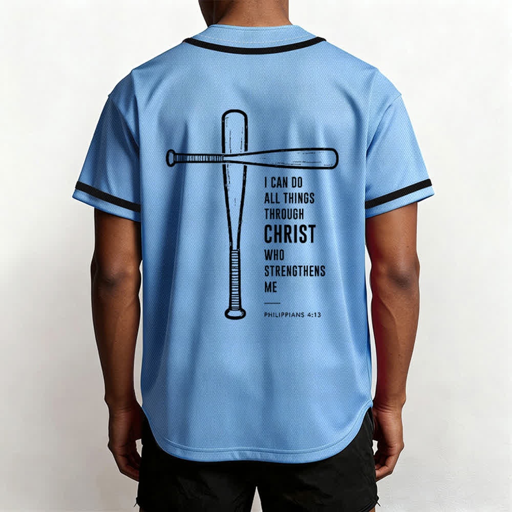 Christianartworkshop Schwarzes Baseballtrikot mit Mesh-Einsatz und Rückenausschnitt - image 54