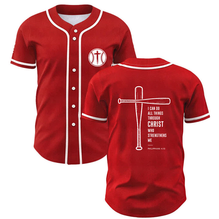 Christianartworkshop Schwarzes Baseballtrikot mit Mesh-Einsatz und Rückenausschnitt - Rot - 5XL - image 42