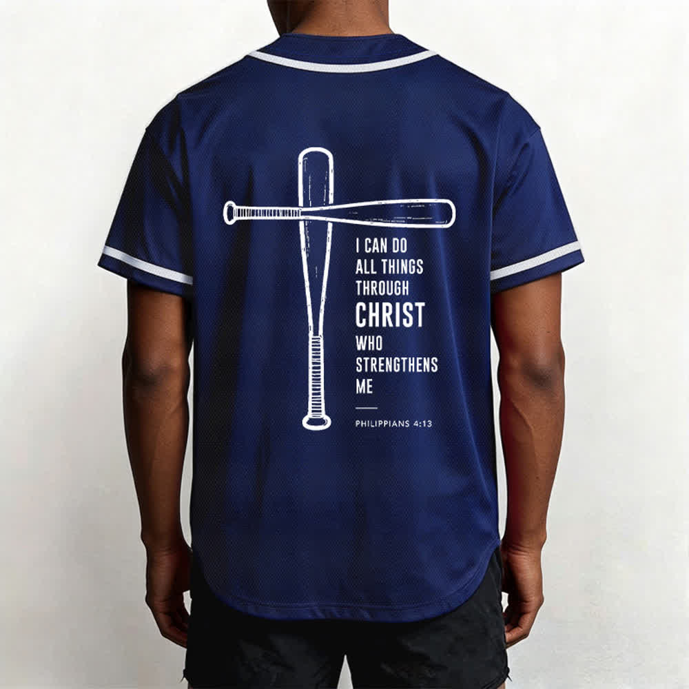 Christianartworkshop Schwarzes Baseballtrikot mit Mesh-Einsatz und Rückenausschnitt - image 40