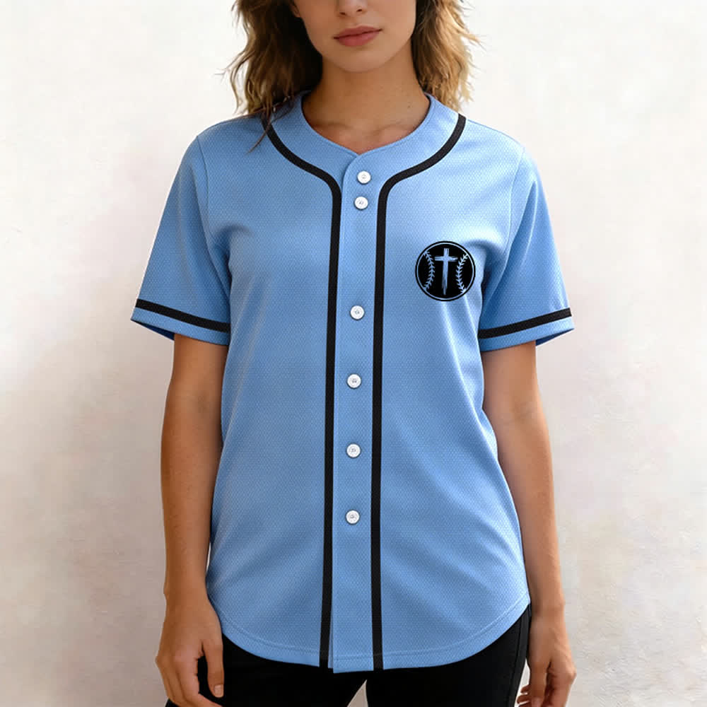 Christianartworkshop Schwarzes Baseballtrikot mit Mesh-Einsatz und Rückenausschnitt - image 53