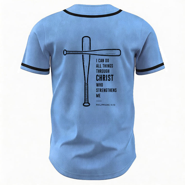 Christianartworkshop Schwarzes Baseballtrikot mit Mesh-Einsatz und Rückenausschnitt - image 50