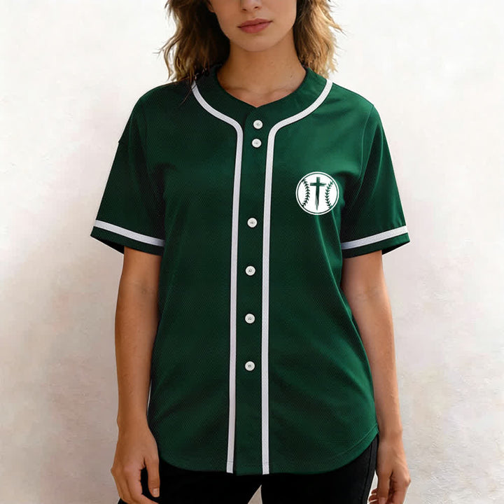 Christianartworkshop Schwarzes Baseballtrikot mit Mesh-Einsatz und Rückenausschnitt - image 25