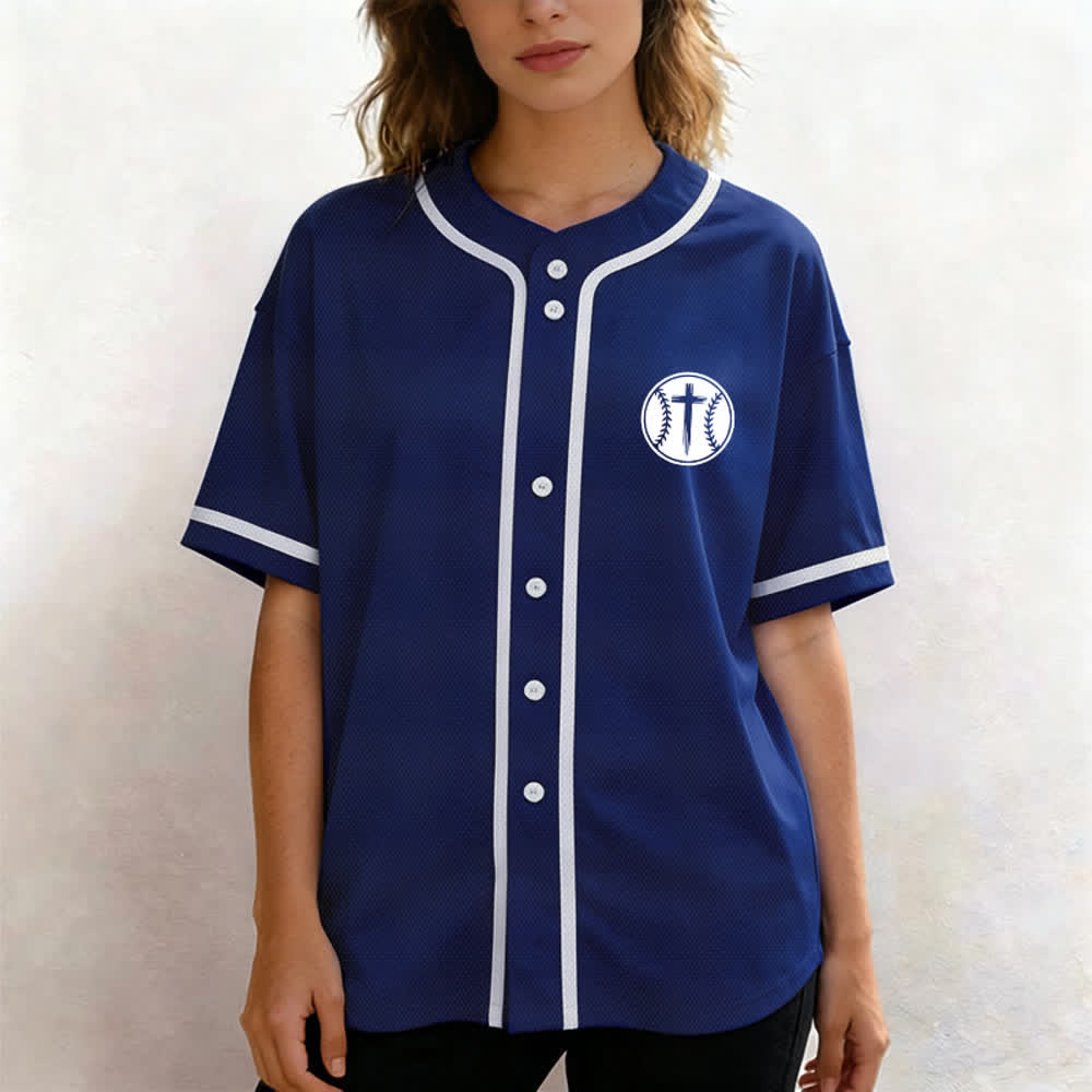 Christianartworkshop Schwarzes Baseballtrikot mit Mesh-Einsatz und Rückenausschnitt - image 39