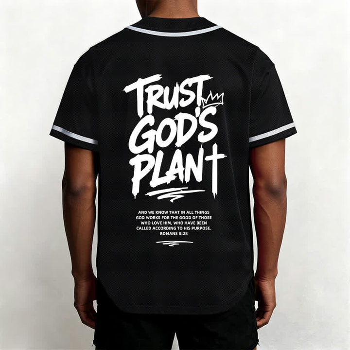 Christianartworkshop Vertraue auf Gottes Plan – Baseballtrikot mit Mesh-Knopfleiste - image 5