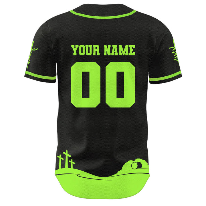 Christianartworkshop Jesus Is My King Personalisiertes Mesh-Baseballtrikot - image 25