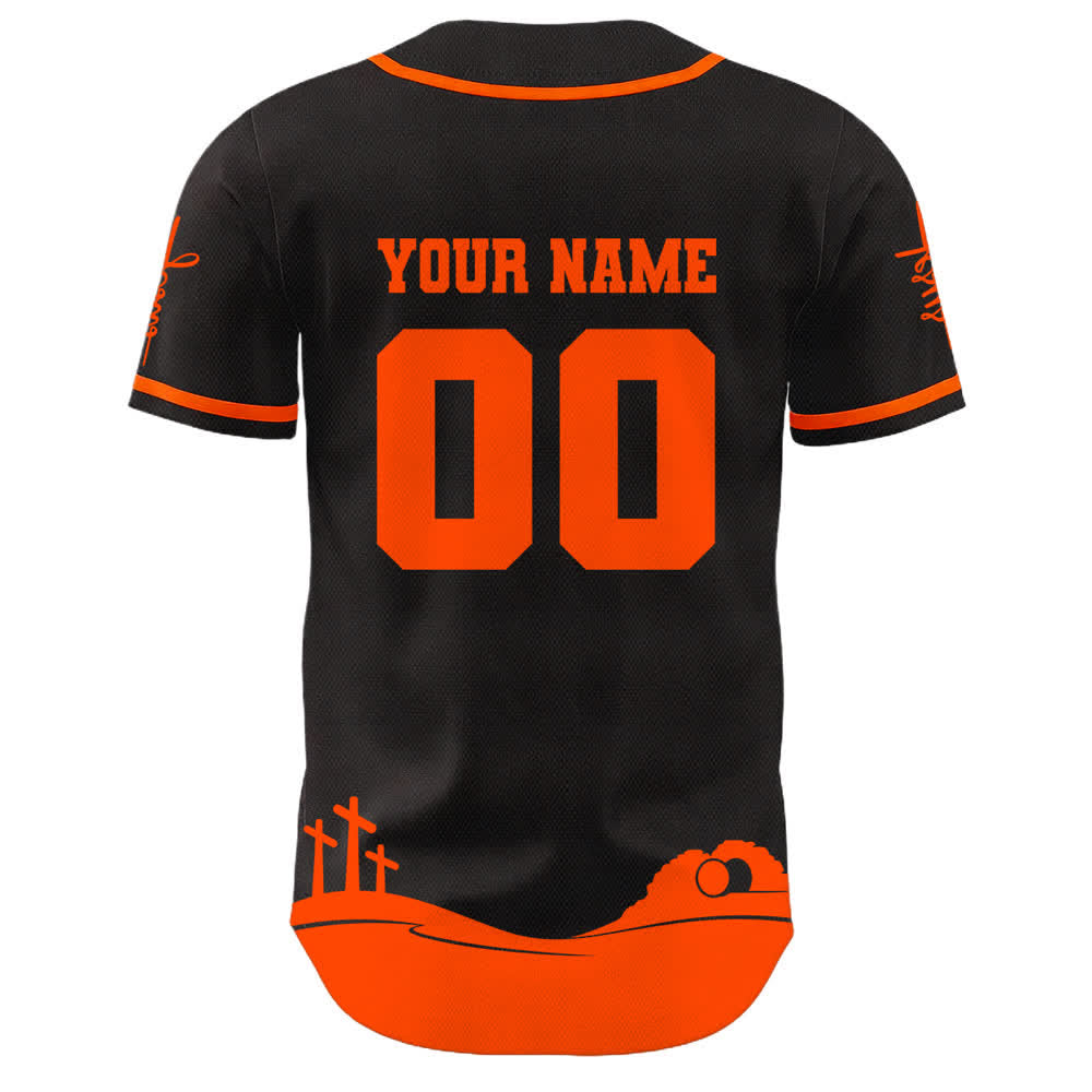 Christianartworkshop Jesus Is My King Personalisiertes Mesh-Baseballtrikot - image 1