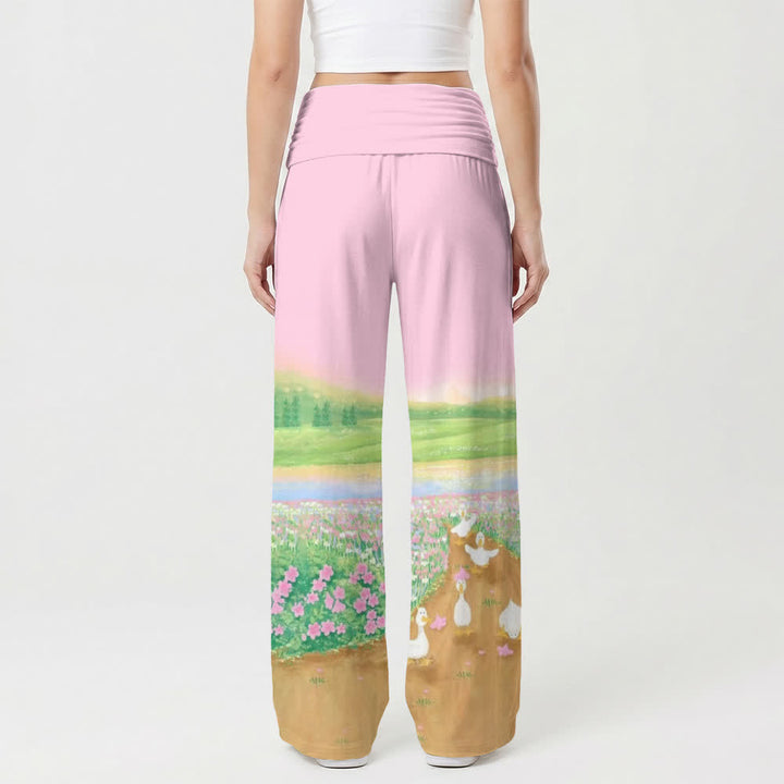 Christianartworkshop Loungewear-Hose mit weitem Bein und pastoralem Muster „Child Of God“ für Damen. - image 2