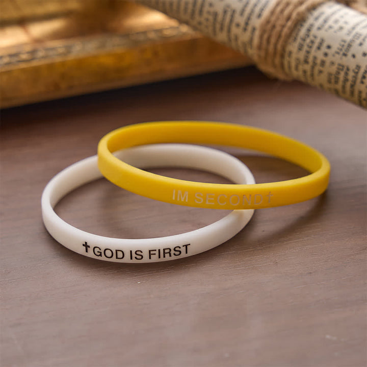 Christianartworkshop Leuchtendes Silikonarmband mit Kreuz und inspirierender Inschrift: Symbol demütiger, heiliger Hingabe - image 13
