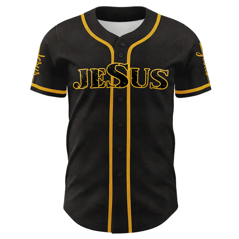 Christianartworkshop Jesus Kreuz Nagel und Dornenkrone Baseballtrikot - image 2