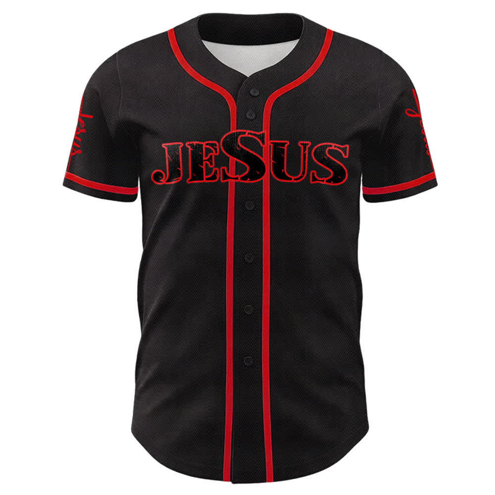 Christianartworkshop Jesus Kreuz Nagel und Dornenkrone Baseballtrikot - image 8