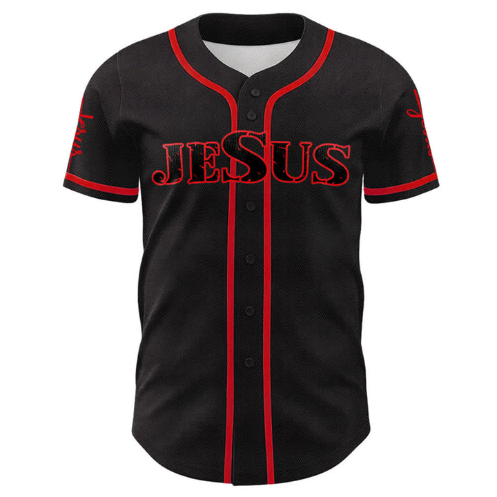 Christianartworkshop Jesus Kreuz Nagel und Dornenkrone Baseballtrikot - image 8