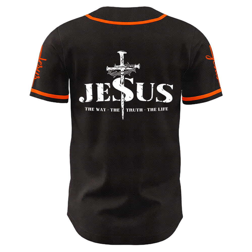 Christianartworkshop Jesus Kreuz Nagel und Dornenkrone Baseballtrikot - image 12