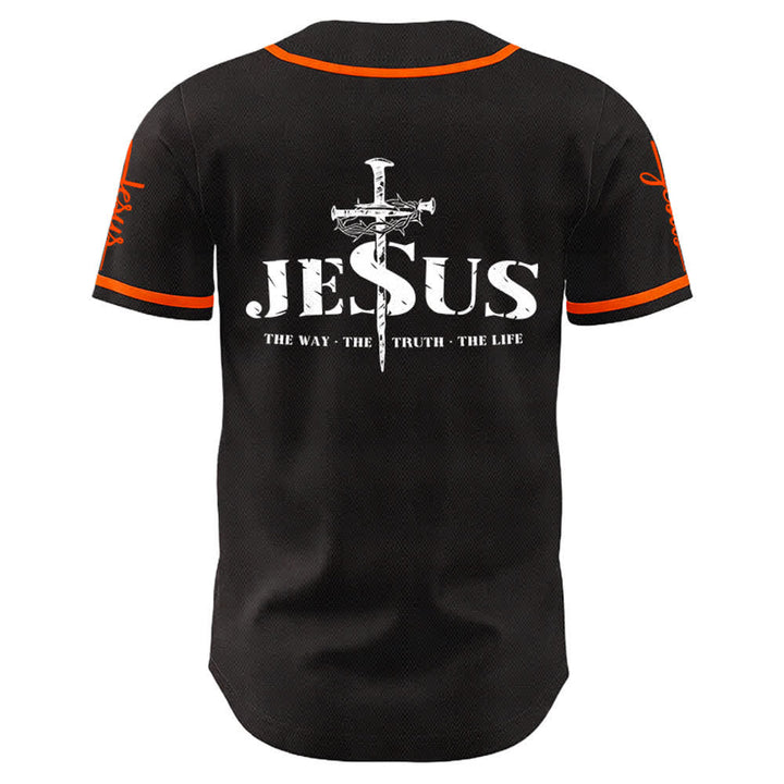 Christianartworkshop Jesus Kreuz Nagel und Dornenkrone Baseballtrikot - image 12