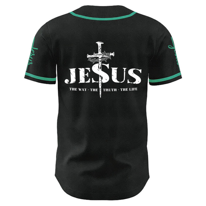 Christianartworkshop Jesus Kreuz Nagel und Dornenkrone Baseballtrikot - image 15