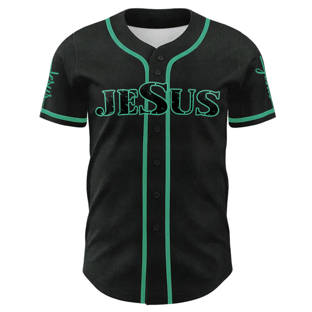 Christianartworkshop Jesus Kreuz Nagel und Dornenkrone Baseballtrikot - image 14