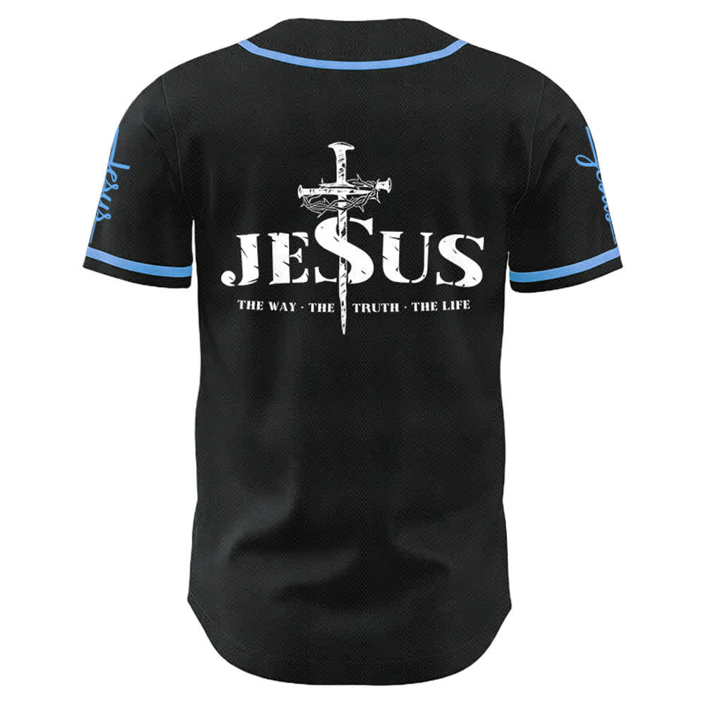 Christianartworkshop Jesus Kreuz Nagel und Dornenkrone Baseballtrikot - image 18