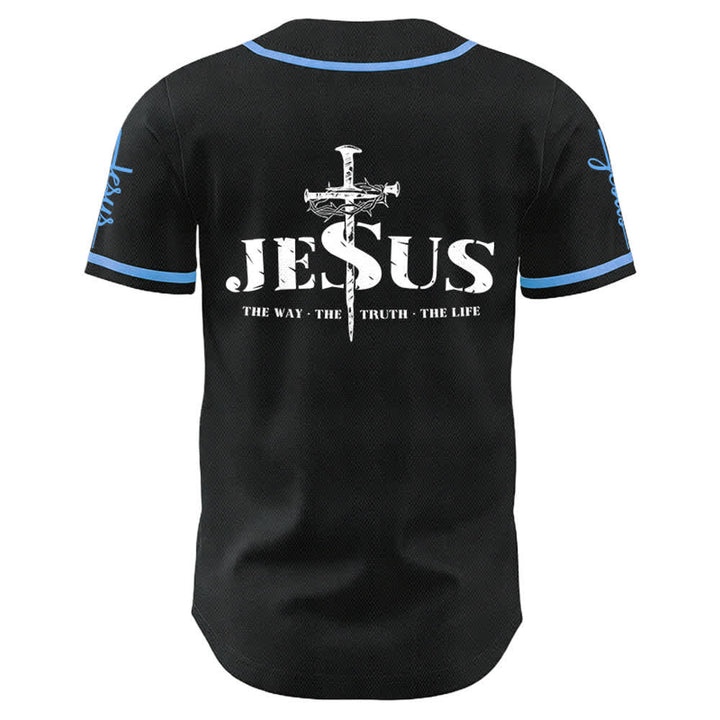 Christianartworkshop Jesus Kreuz Nagel und Dornenkrone Baseballtrikot - image 18