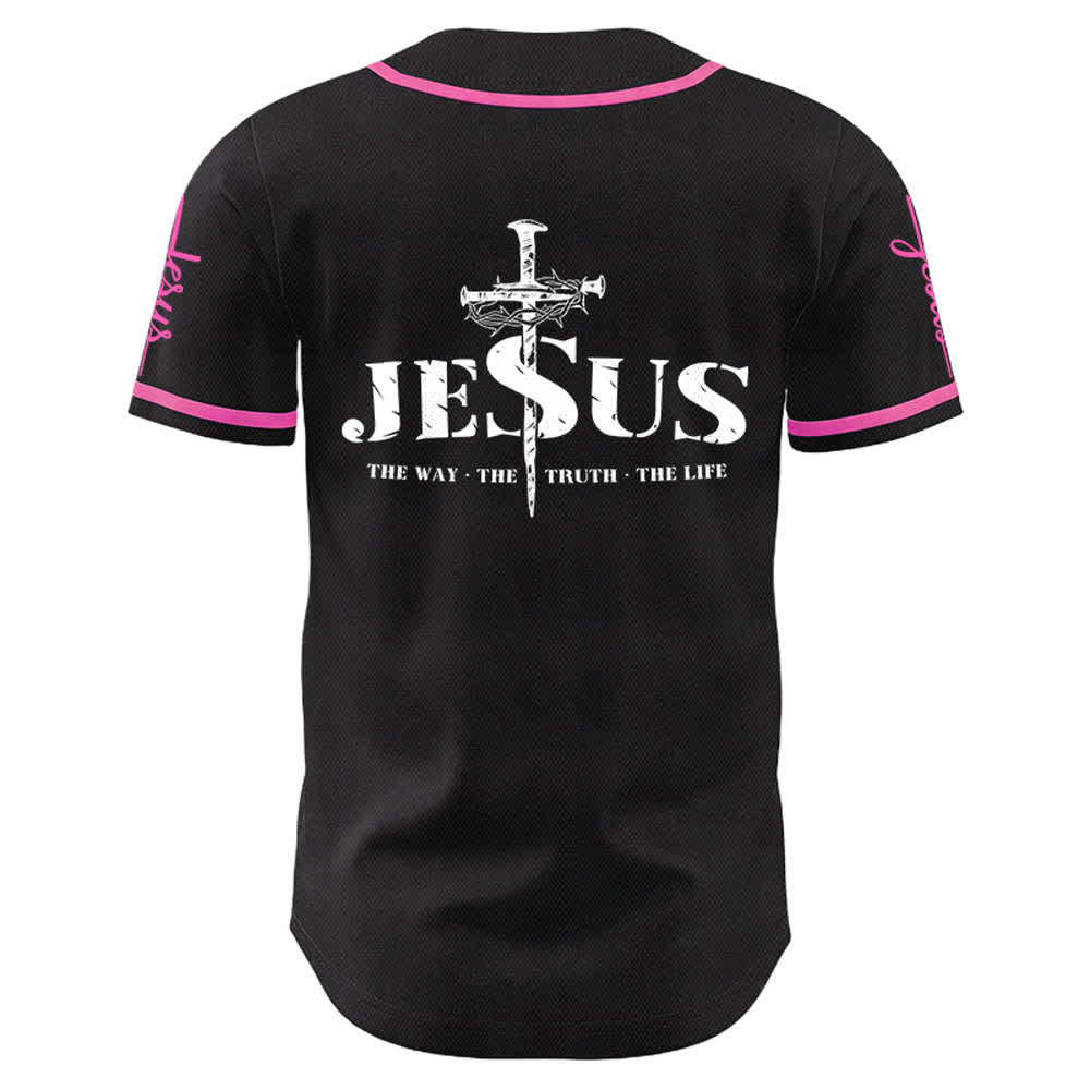 Christianartworkshop Jesus Kreuz Nagel und Dornenkrone Baseballtrikot - image 21
