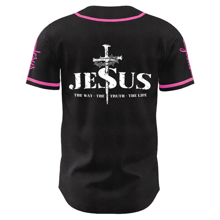 Christianartworkshop Jesus Kreuz Nagel und Dornenkrone Baseballtrikot - image 21