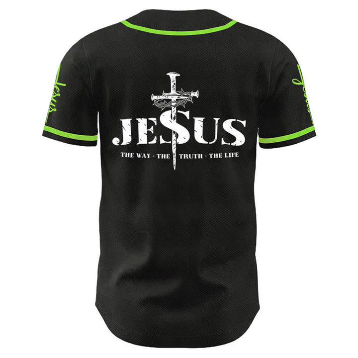 Christianartworkshop Jesus Kreuz Nagel und Dornenkrone Baseballtrikot - image 24