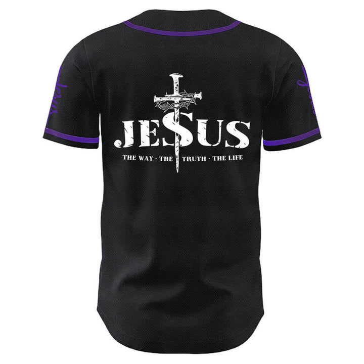 Christianartworkshop Jesus Kreuz Nagel und Dornenkrone Baseballtrikot - image 27