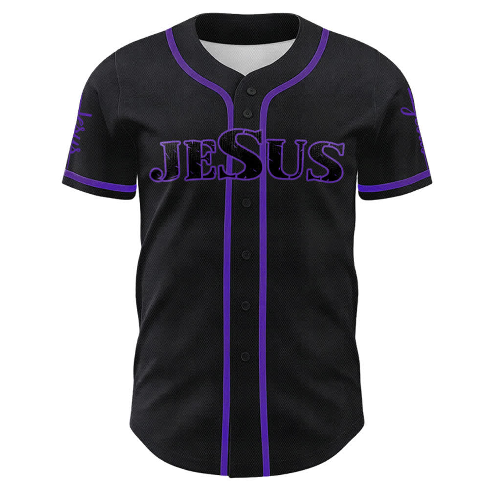 Christianartworkshop Jesus Kreuz Nagel und Dornenkrone Baseballtrikot - image 26