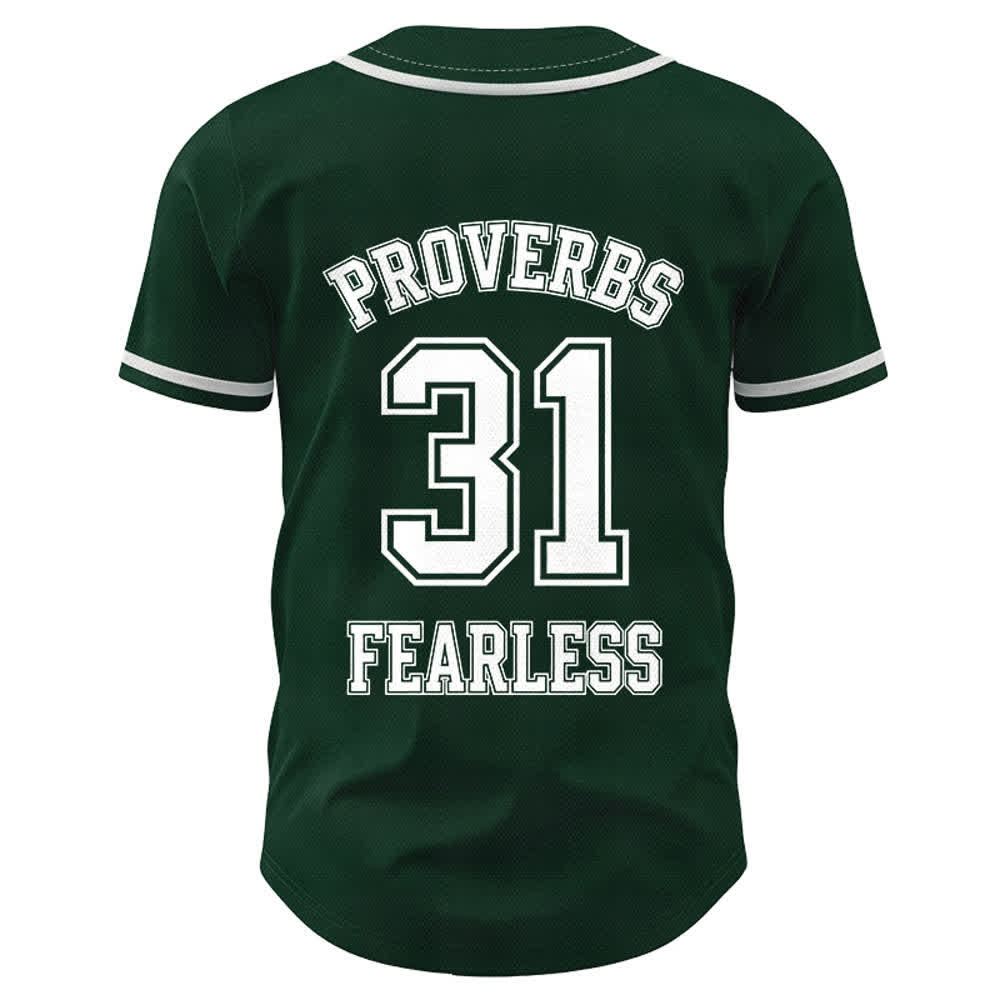 Christianartworkshop Baseballtrikot mit dem Aufdruck „Furchtloser Glaube“ aus Sprüche 31 (Unisex) - image 43