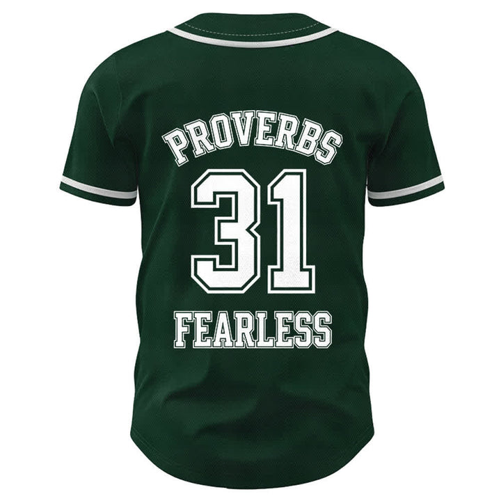 Christianartworkshop Baseballtrikot mit dem Aufdruck „Furchtloser Glaube“ aus Sprüche 31 (Unisex) - image 43