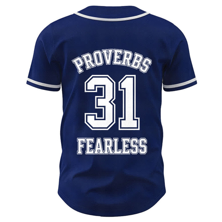 Christianartworkshop Baseballtrikot mit dem Aufdruck „Furchtloser Glaube“ aus Sprüche 31 (Unisex) - image 15
