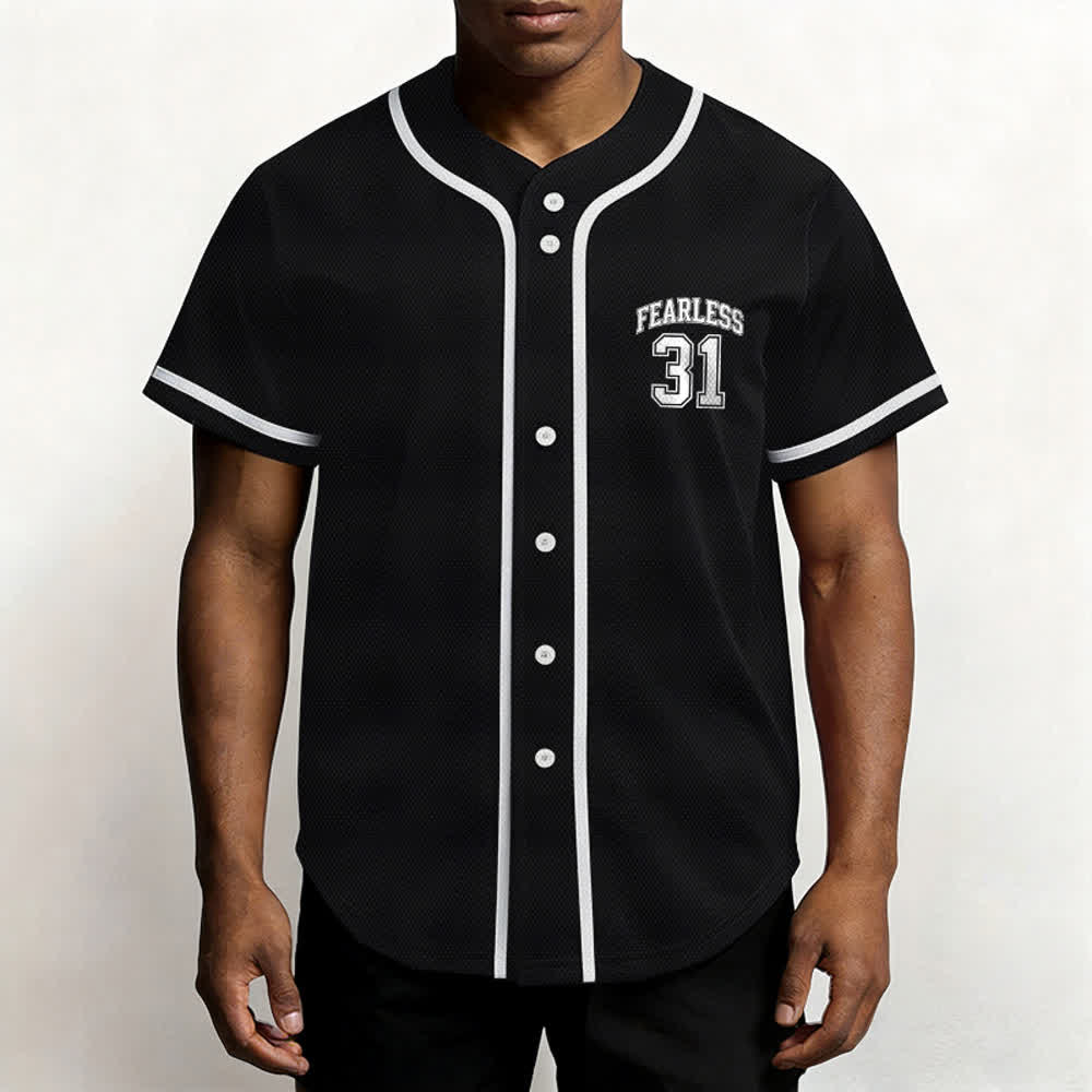 Christianartworkshop Baseballtrikot mit dem Aufdruck „Furchtloser Glaube“ aus Sprüche 31 (Unisex) - image 4