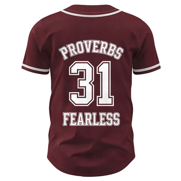 Christianartworkshop Baseballtrikot mit dem Aufdruck „Furchtloser Glaube“ aus Sprüche 31 (Unisex) - image 29