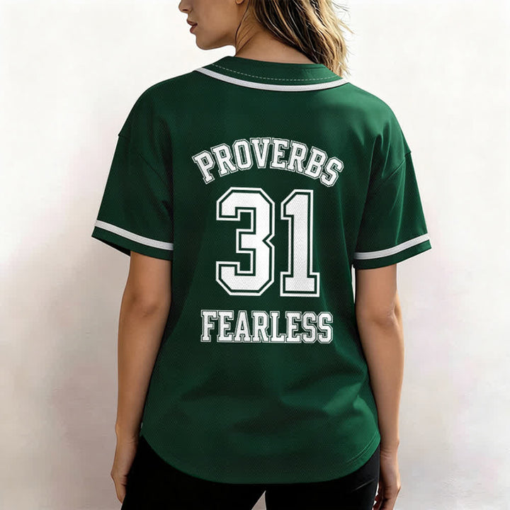 Christianartworkshop Baseballtrikot mit dem Aufdruck „Furchtloser Glaube“ aus Sprüche 31 (Unisex) - image 47