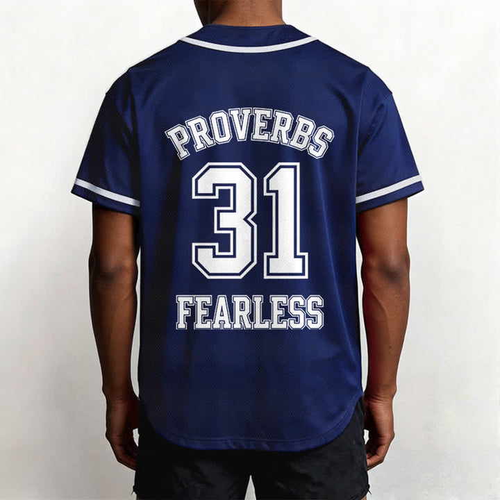 Christianartworkshop Baseballtrikot mit dem Aufdruck „Furchtloser Glaube“ aus Sprüche 31 (Unisex) - image 17